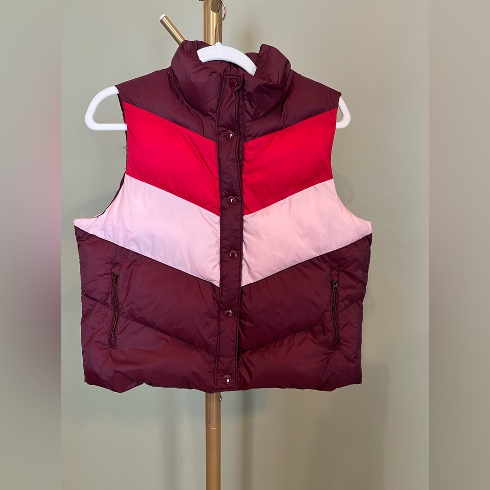 Old Navy Retro Colorblock Puffer Vest